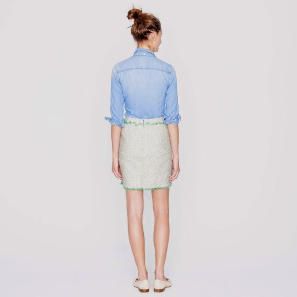 J. CREW Postage Stamp Tweed Skirt, Sz 10 (NWOT) - Picture 5 of 8